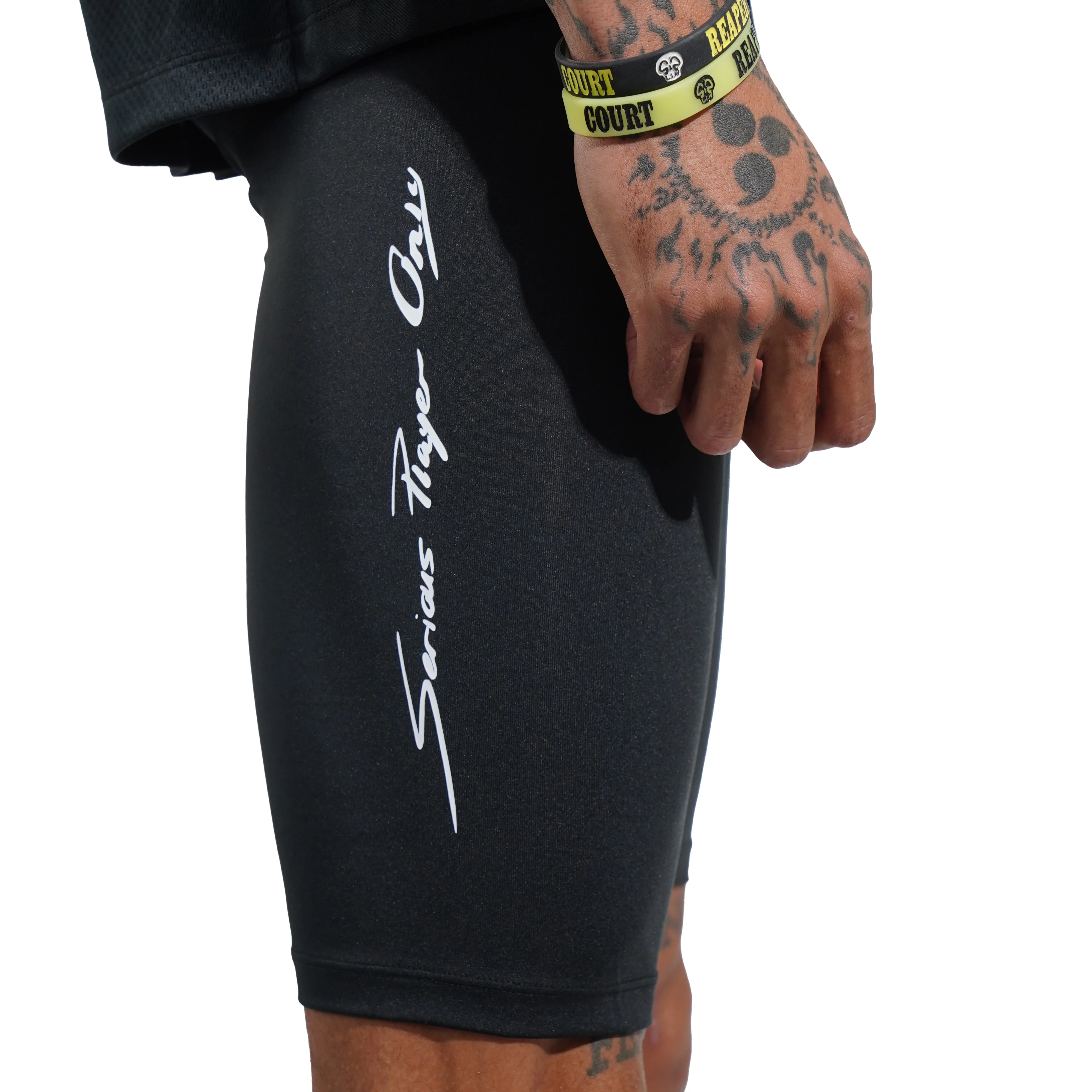SPO PRO 1/2 Length Compression Shorts Black - Image 5