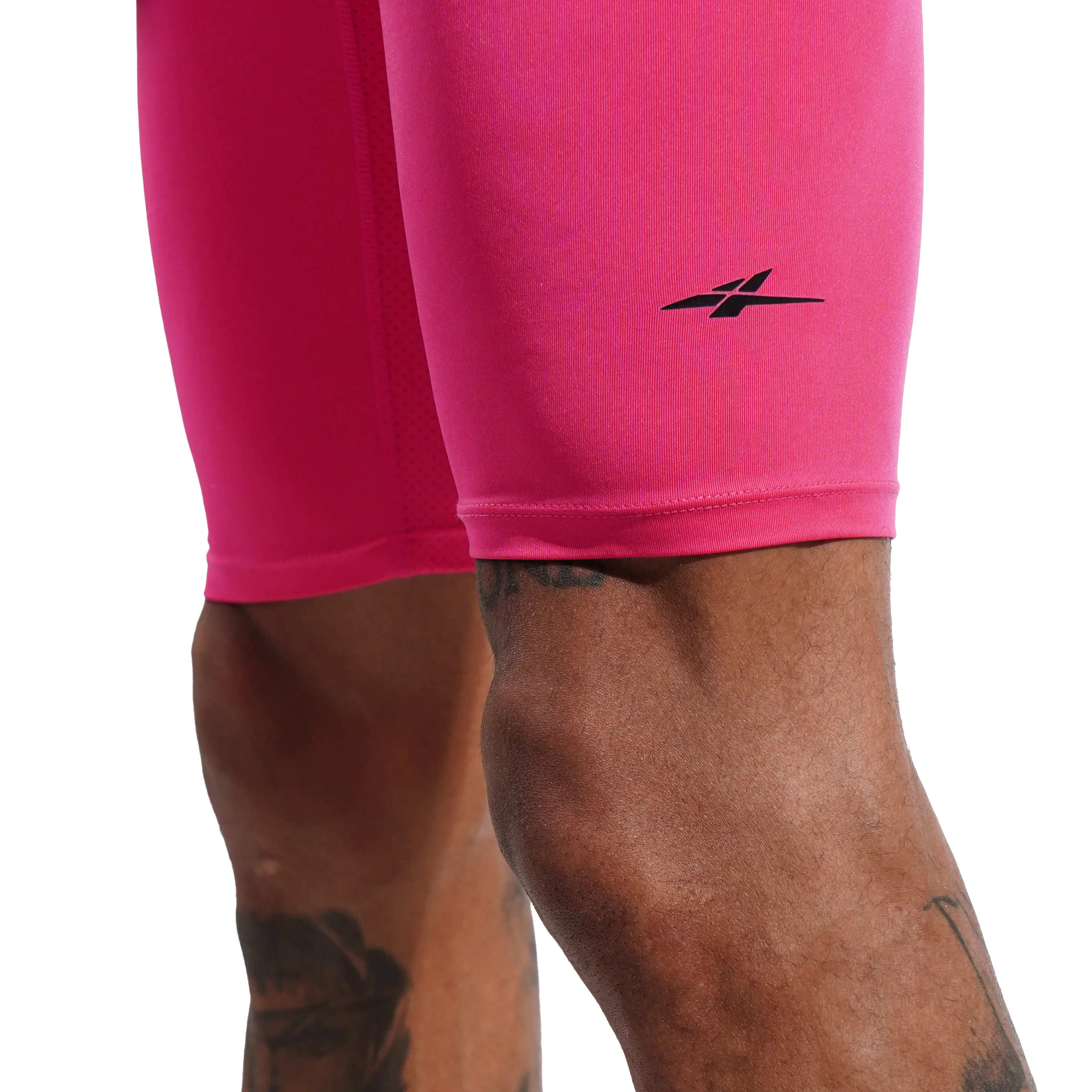 SPO PRO 1/2 Length Compression Shorts Roses Red - Image 5
