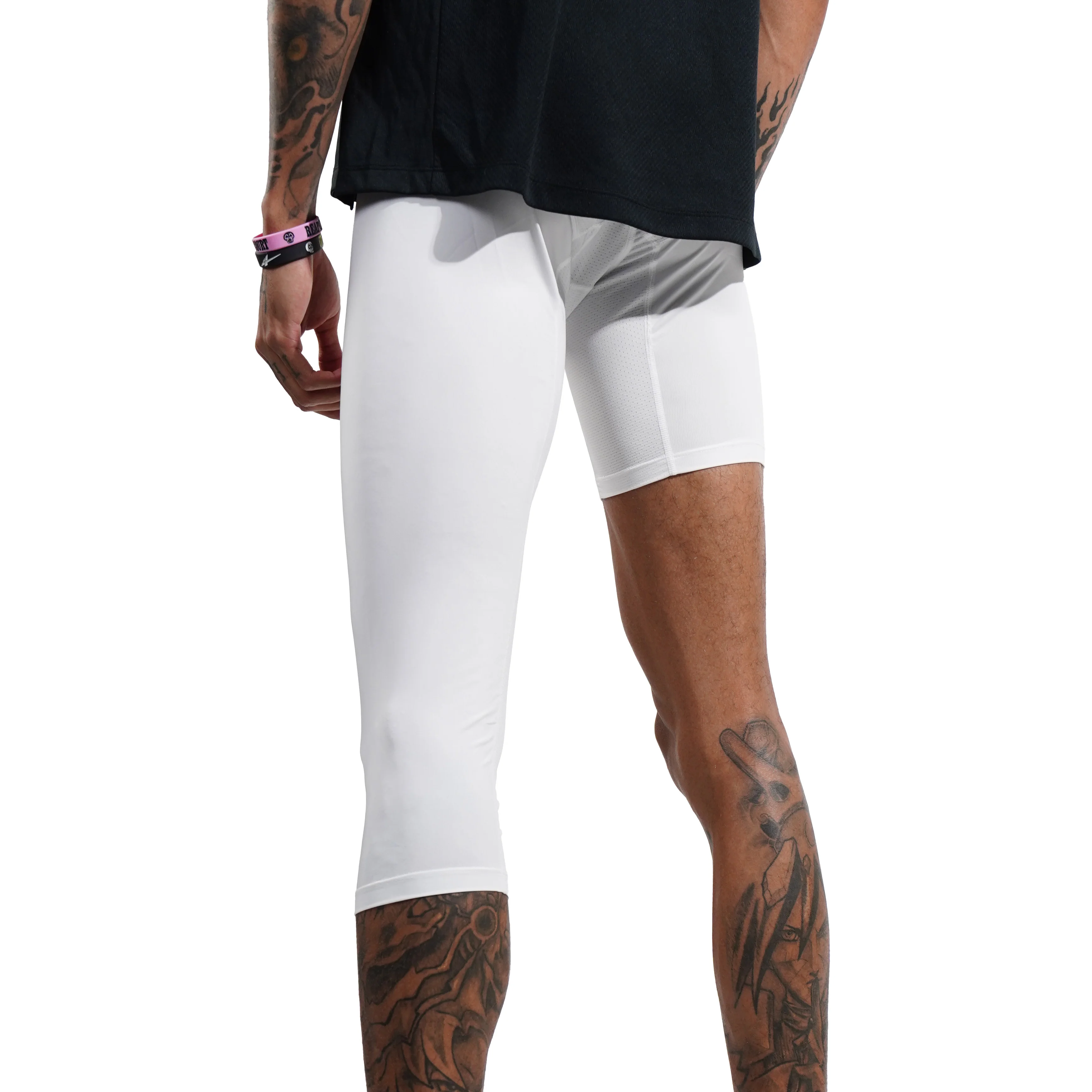 SPO PRO Single Leg Compression White (Left) - Image 4