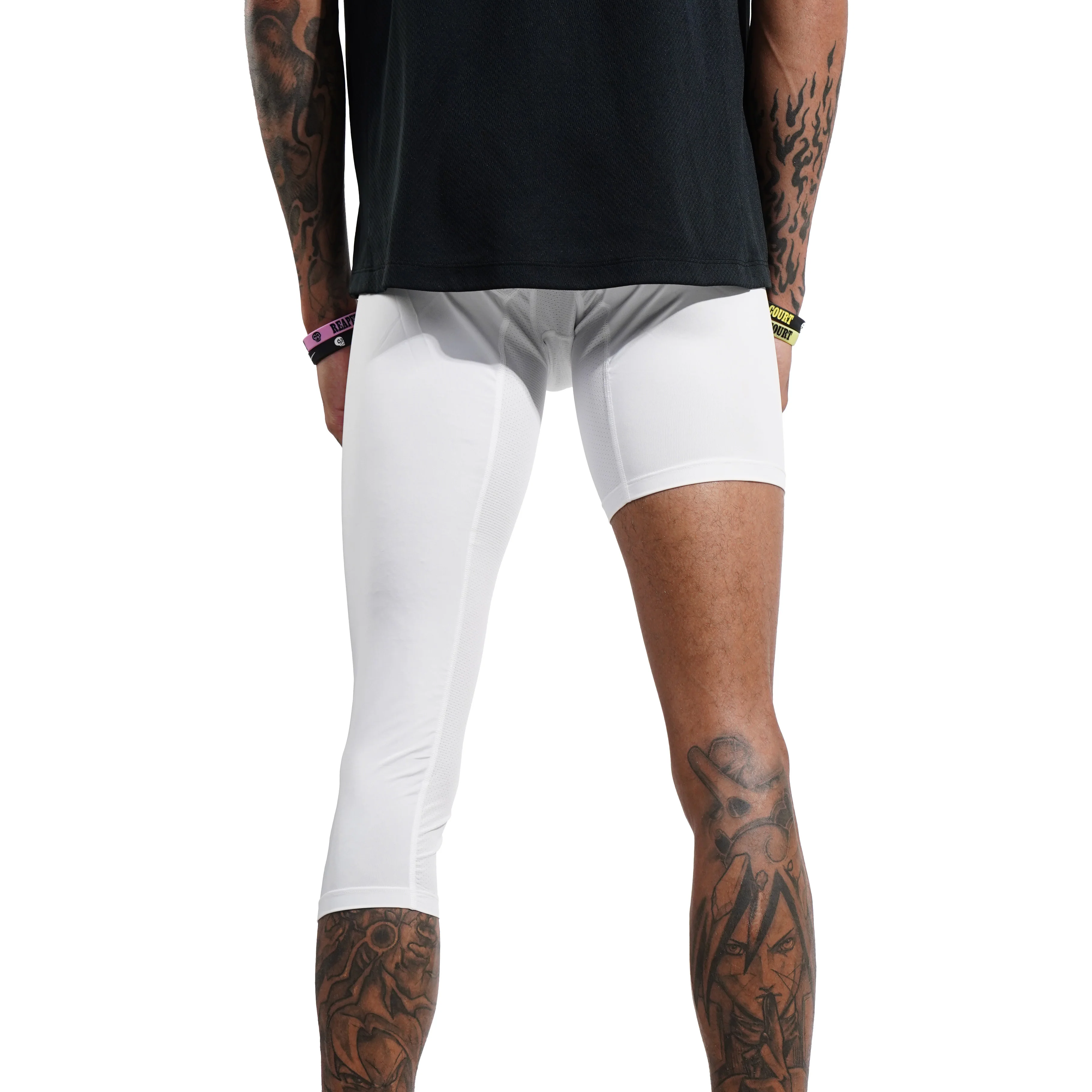 SPO PRO Single Leg Compression White (Left) - Image 5